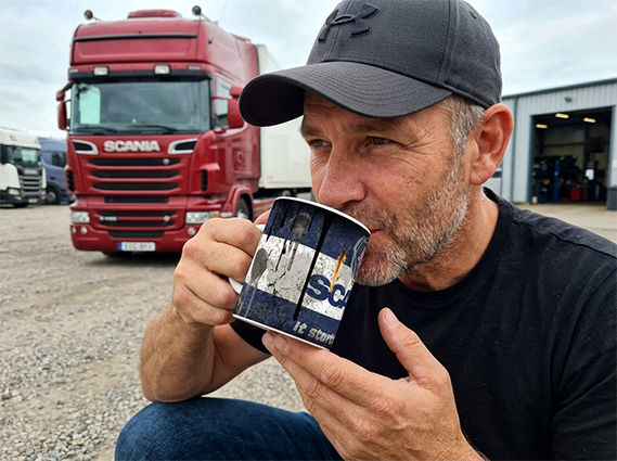 scania kamionos bögre